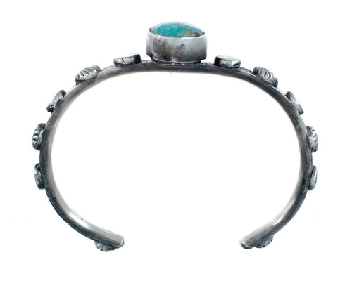 Native American Sterling Silver Turquoise Cuff Bracelet AX129805